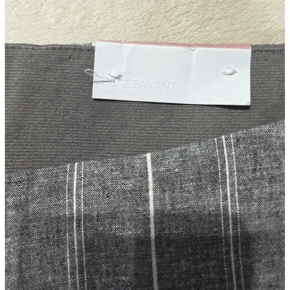 Bryant Gray Womens Pinstripe Linen Blend Crop Pants Plus Size 26 NWT - Picture 8 of 11